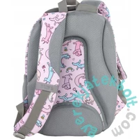 BackUp iskolatáska, hátizsák - 3 rekeszes - Pink dog (PLB7P06)