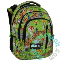 BackUp iskolatáska, hátizsák - 3 rekeszes - Pixel game (PLB7R61)