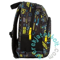 BackUp iskolatáska, hátizsák mellpánttal - 1 rekeszes - Ciber attack (PLB7T50)