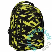 BackUp Neon hátizsák - 2 rekeszes - Sárga ecsetvonások (PLB6X54)