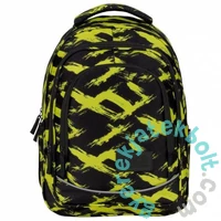 BackUp Neon hátizsák - 2 rekeszes - Sárga ecsetvonások (PLB6X54)