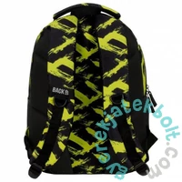 BackUp Neon hátizsák - 2 rekeszes - Sárga ecsetvonások (PLB6X54)