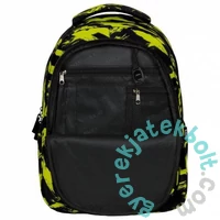 BackUp Neon hátizsák - 2 rekeszes - Sárga ecsetvonások (PLB6X54)