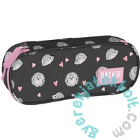 BackUp Sünis ovális tolltartó - Édes sündisznók