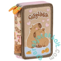 Capybara ergonomikus iskolatáska szett felszerelt emeltes tolltartóval - Love (TEMBKB10-2-szett)
