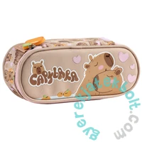 Capybara iskolatáska szett ovális tolltartóval - Love (PL15BKB10-2-szett)