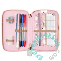 Cleo és Frank cicás felszerelt 3 emeletes tolltartó - Sweet Heart (PWTCF45)