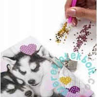 Cleo és Frank kutyás - Kreatív kulcsos napló gyémántokkal 13 x 13 cm (DPKD3KCF38)