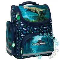 Dinoszauruszok ergonomikus iskolatáska - kék