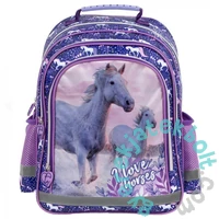 I love horses lovas iskolatáska, hátizsák - lila (PL15BKO25)