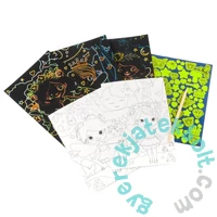 Kidea 2 az 1-ben világítós képkarcoló és színező készlet - Tündérek (SCWKMKA)