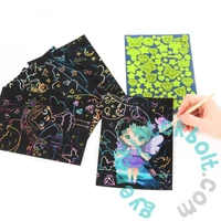 Kidea 2 az 1-ben világítós képkarcoló és színező készlet - Tündérek (SCWKMKA)