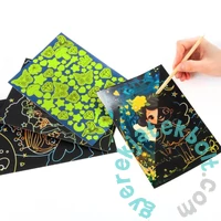 Kidea 2 az 1-ben világítós képkarcoló és színező készlet - Tündérek (SCWKMKA)