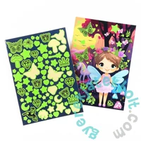 Kidea 2 az 1-ben világítós képkarcoló és színező készlet - Tündérek (SCWKMKA)