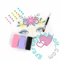 Kidea 3 színű cicás arcfesték készlet - tetoválással (FDTDKKOKA)