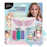 Kidea 3 színű tündéres arcfesték készlet - tetoválással (FDTDKWKA)