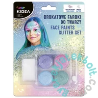 Kidea 4 színű arcfesték készlet - Csillámos