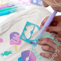 Kidea 5 színű textil spray filctoll - Pasztell színű (MTSSSW5KA)