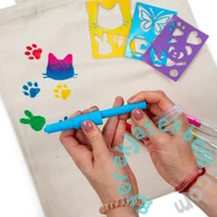 Kidea 5 színű textil spray filctoll (MTSSZ5KA)