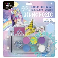 Kidea 6 színű arcfesték készlet - Unikornis