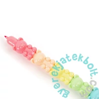 Kidea 6 színű filctoll készlet - Pasztell - Macis (FNPWKA)