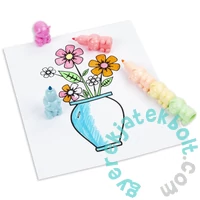 Kidea 6 színű filctoll készlet - Pasztell - Macis (FNPWKA)