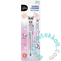 Kidea állatfigurás 6 színű toll - többféle (DFA6KA)