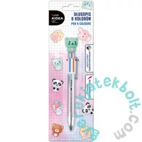 Kidea állatfigurás 6 színű toll - többféle (DFA6KA)