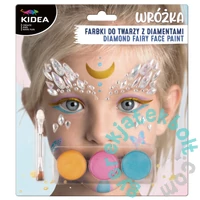 Kidea Arcfesték szett csillogó kövekkel - 3 színű - Jósnő