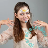 Kidea Arcfesték szett csillogó kövekkel - 3 színű - Jósnő