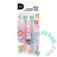 Kidea Cicás HB grafitceruza - 2 db-os - hegyezővel (KOOT3KA)