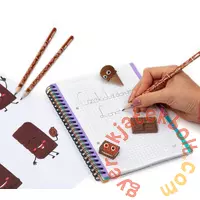 Kidea grafit ceruza - 3 db-os - illatos radirral - Chocolate (ZAGOCKA)