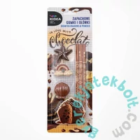 Kidea grafitceruza - 3 db-os - illatos radírral - Chocolate (ZAGOACKA)