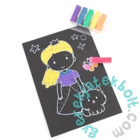 Kidea hercegnős színező készlet krétával (ZRPKKA)