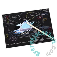 Kidea képkarcoló szett - Mentőjárművek