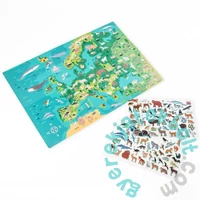 Kidea Matricás fejlesztő játék - Hol élnek Európa állatai? (GZZEKA)