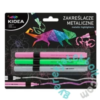 Kidea Metál szövegkiemelő - 3 db-os (ZME3KA)