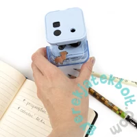 Kidea műanyag tartályos dupla hegyező - kék (TEL2ANKA)