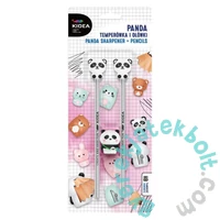 Kidea Pandás HB grafitceruza - 2 db-os - hegyezővel (PAOT3KA)