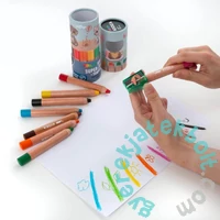 Kidea Super Jumbo színes ceruza hegyezővel - 8 db-os (KSJ8KTKA)