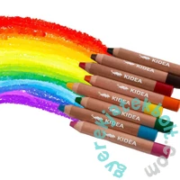 Kidea Super Jumbo színes ceruza hegyezővel - 8 db-os (KSJ8KTKA)