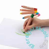 Kidea Super Jumbo színes ceruza hegyezővel - 8 db-os (KSJ8KTKA)