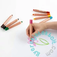 Kidea Super Jumbo színes ceruza hegyezővel - 8 db-os (KSJ8KTKA)