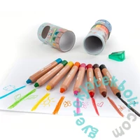 Kidea Super Jumbo színes ceruza hegyezővel - 8 db-os (KSJ8KTKA)