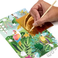 Kidea színes fóliás matrica készlet gyémántokkal - Erdők világa (ZKWMBKA)