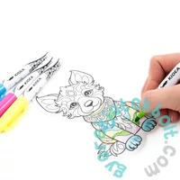 Kidea színezhető üvegmatrica - állatos (WIPMKA)