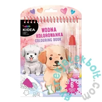 Kidea újra felhasználható vízfestő könyv - Kutyás (MWKWLKA)