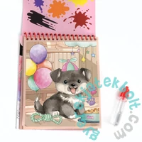 Kidea újra felhasználható vízfestő könyv - Kutyás (MWKWLKA)