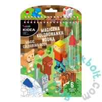 Kidea újra felhasználható vízfestő könyv - Pixels (MWKWNKA)