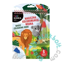 Kidea újra felhasználható vízfestő könyv - Safari (MWKWMKA)